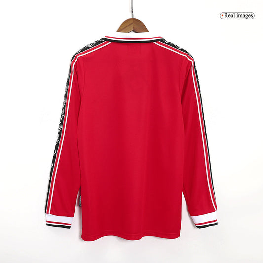 Manchester United Koszulka retro domowa z długim rękawem 1998/99
