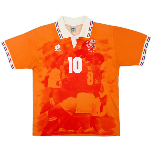 BERGKAMP #10 Holandia Koszulka retro domowa Euro 1996