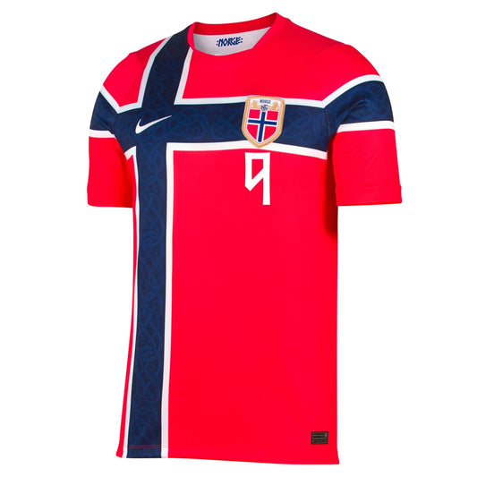 Braut Haaland #9 Norwegia Koszulka Domowa – Mundial 2026