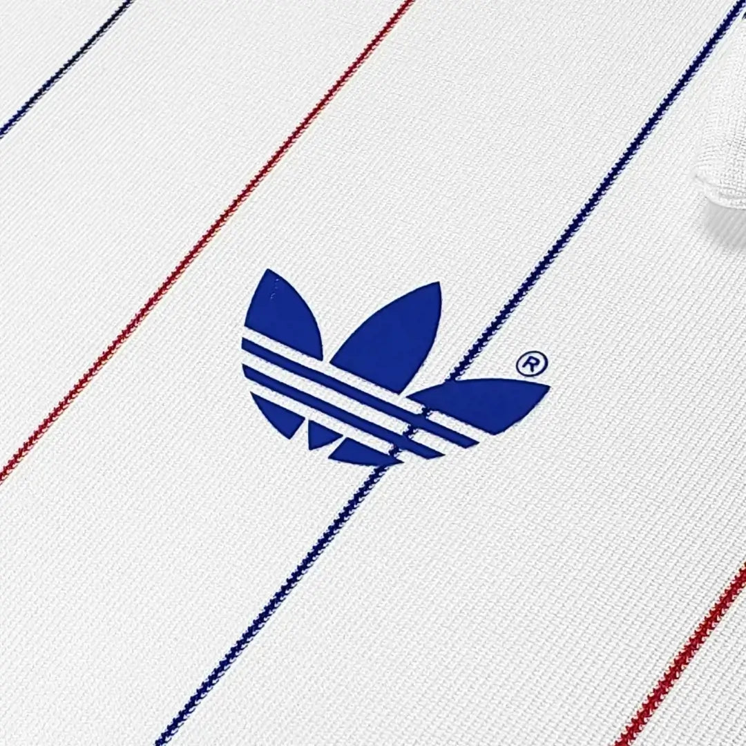 Francja Koszulka retro domowa z długim rękawem 1980/84