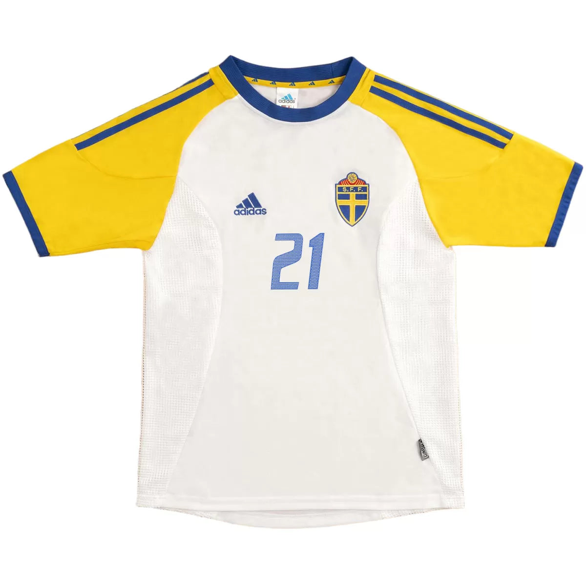 IBRAHIMOVIĆ #21 Szwecja Koszulka retro wyjazdowa World Cup 2002