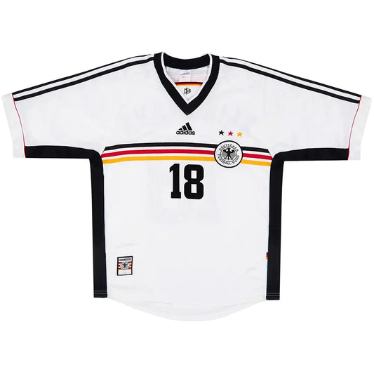 KLINSMANN #18 Niemcy Koszulka retro domowa 1998