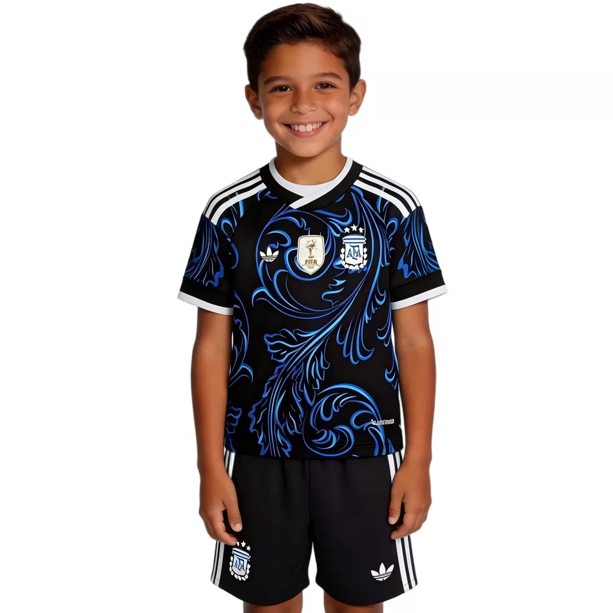 Argentyna Dziecięcy Komplet wyjazdowy – koszulka + spodenki 2026