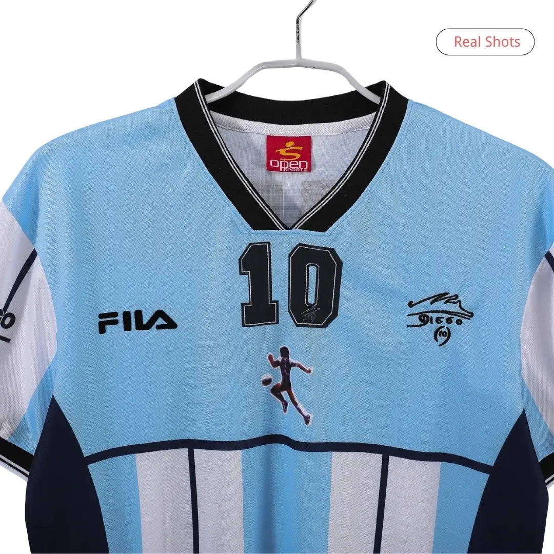 Maradona #10 Argentyna Koszulka retro domowa 2001