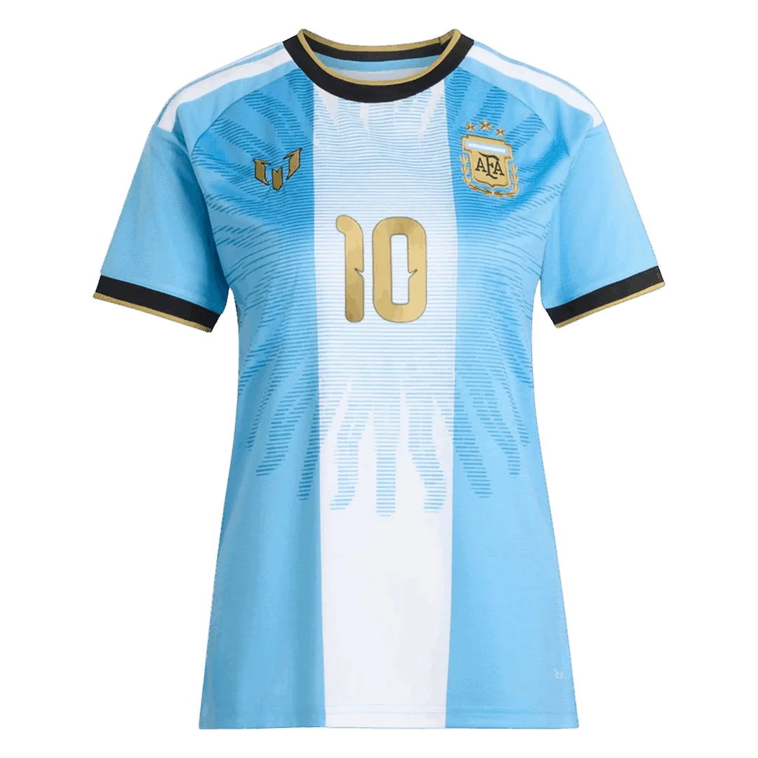 Messi #10 Argentinien x Messi Damen Trikot 2026 Blau