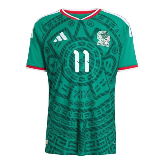S.GIMÉNEZ #11 Meksyk Koszulka Domowa Wersja zawodnicza – Mundial 2026