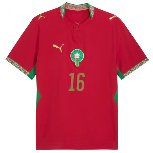 Yassine #16 Maroko Koszulka Domowa – Mundial 2026