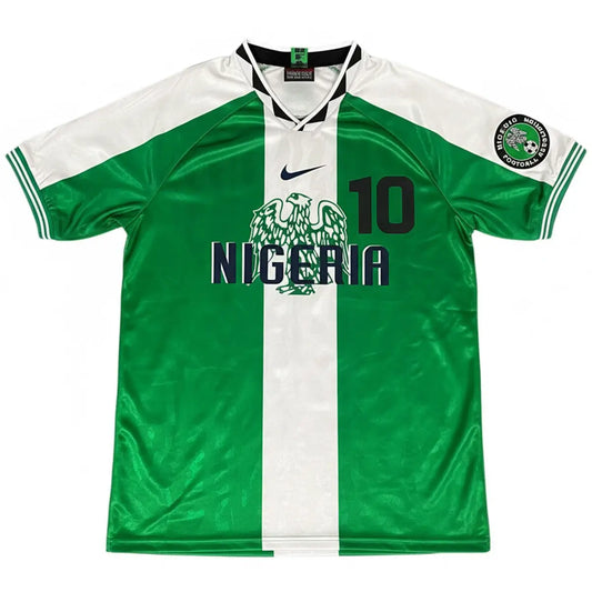 Okocha #10 Nigeria Koszulka retro domowa 1996