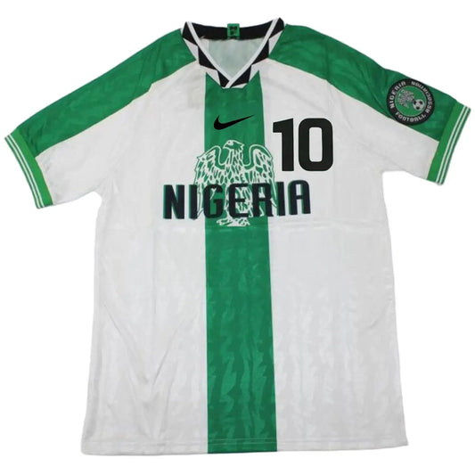Okocha #10 Nigeria Koszulka retro wyjazdowa 1996