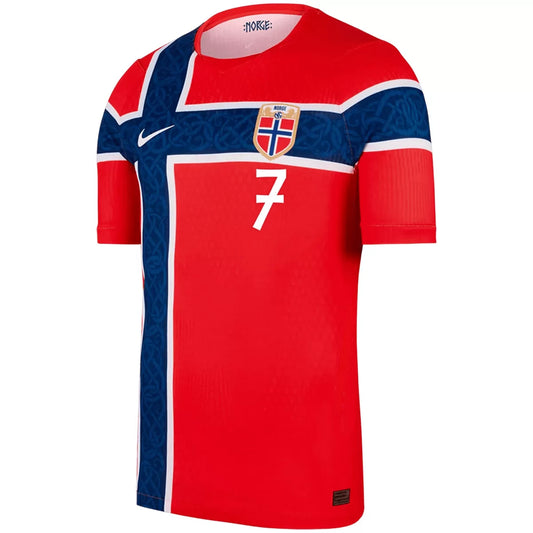 SØRLOTH #7 Norwegia Koszulka Domowa Wersja zawodnicza – Mundial 2026