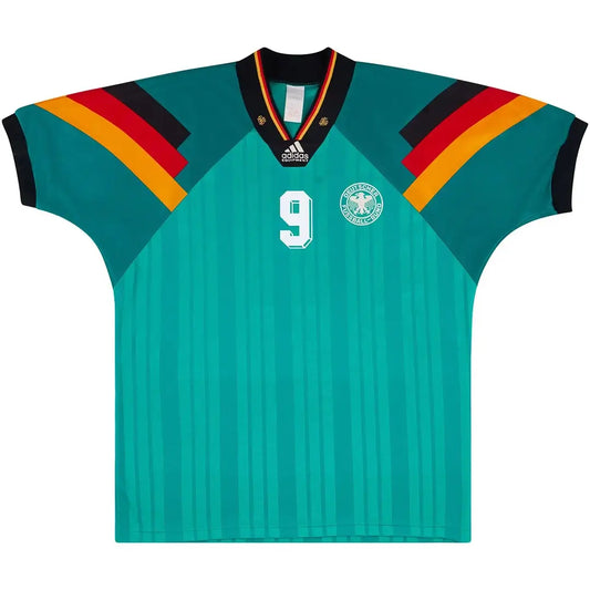 Völler #9 Niemcy Koszulka retro wyjazdowa Euro 1992