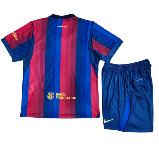 Barcelona Dziecięcy Komplet domowy – wersja meczowa – koszulka + spodenki 2026/27