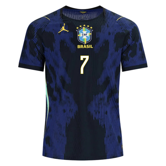Vini Jr. #7 Brazylia Koszulka Wyjazdowa Wersja zawodnicza – Mundial 2026