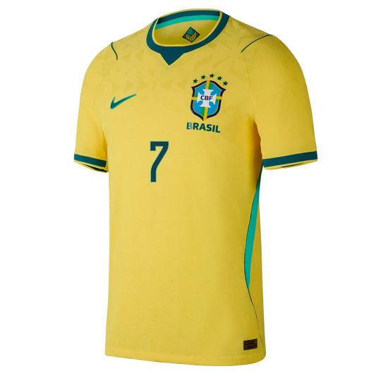 Vini Jr. #7 Brazylia Koszulka Domowa Wersja zawodnicza – Mundial 2026