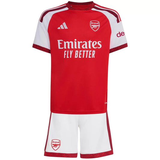 Arsenal Dziecięcy Komplet domowy – wersja meczowa – koszulka + spodenki 2026/27