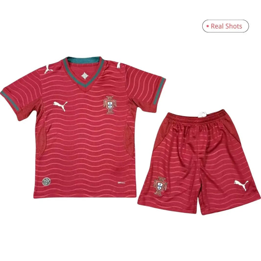 Ronaldo #7 Portugalia Dziecięcy Komplet domowy – koszulka + spodenki 2026