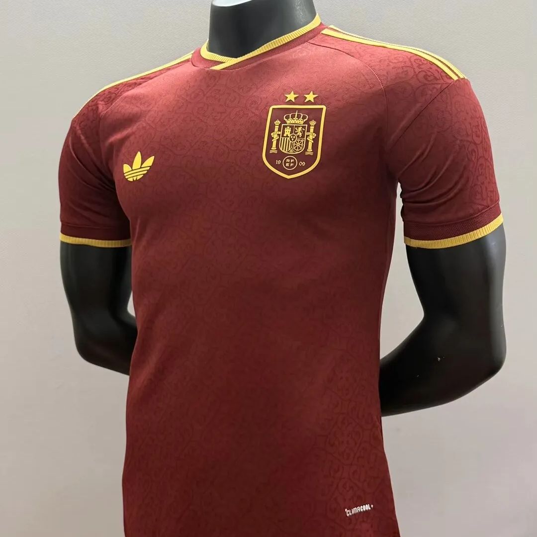 Hiszpania Koszulka Edycja specjalna Dwie gwiazdki Wersja zawodnicza Czerwona – Mundial 2026
