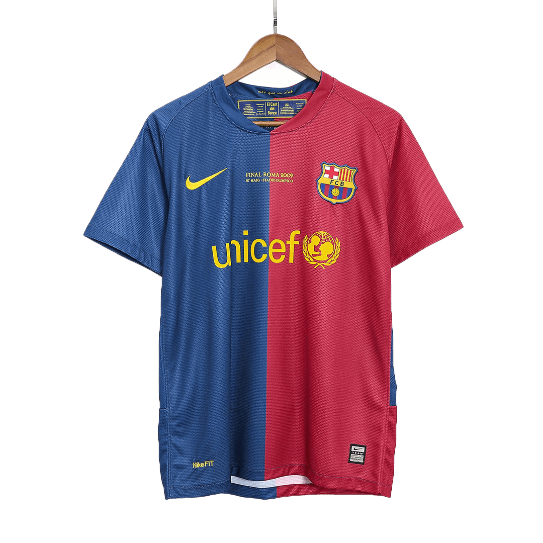 Barcelona Koszulka retro domowa UCL Final 2008/09