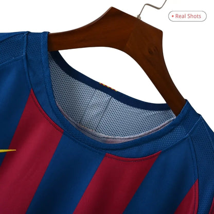 Barcelona Ronaldinho #10 Barcelona Koszulka retro domowa UCL Final 2005/06