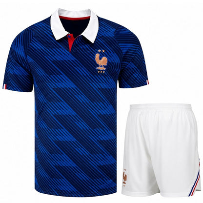 Francja Zestaw – Koszulka + Spodenki Domowa Bez logo – Mundial 2026