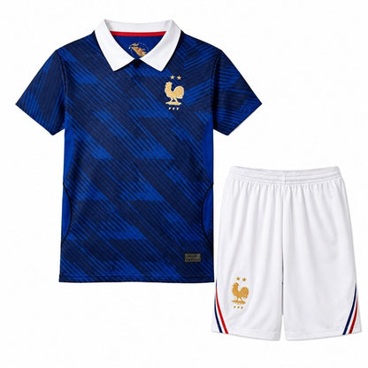 Francja Dziecięcy Komplet domowy – koszulka + spodenki bez logo 2026