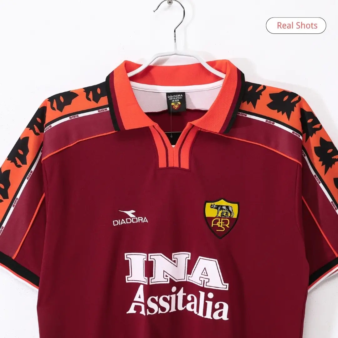 TOTTI #10 Roma Koszulka retro domowa 1998/99