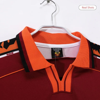 Roma Koszulka retro domowa z długim rękawem 1998/99