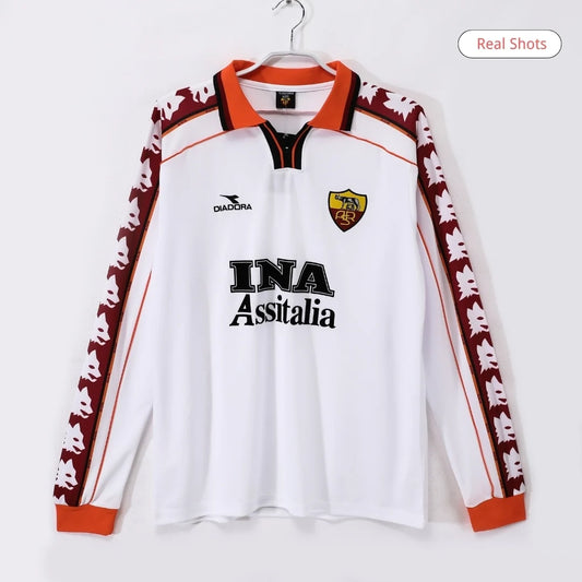 Roma Koszulka retro wyjazdowa z długim rękawem 1998/99