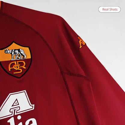 Roma Koszulka retro domowa z długim rękawem 2000/01