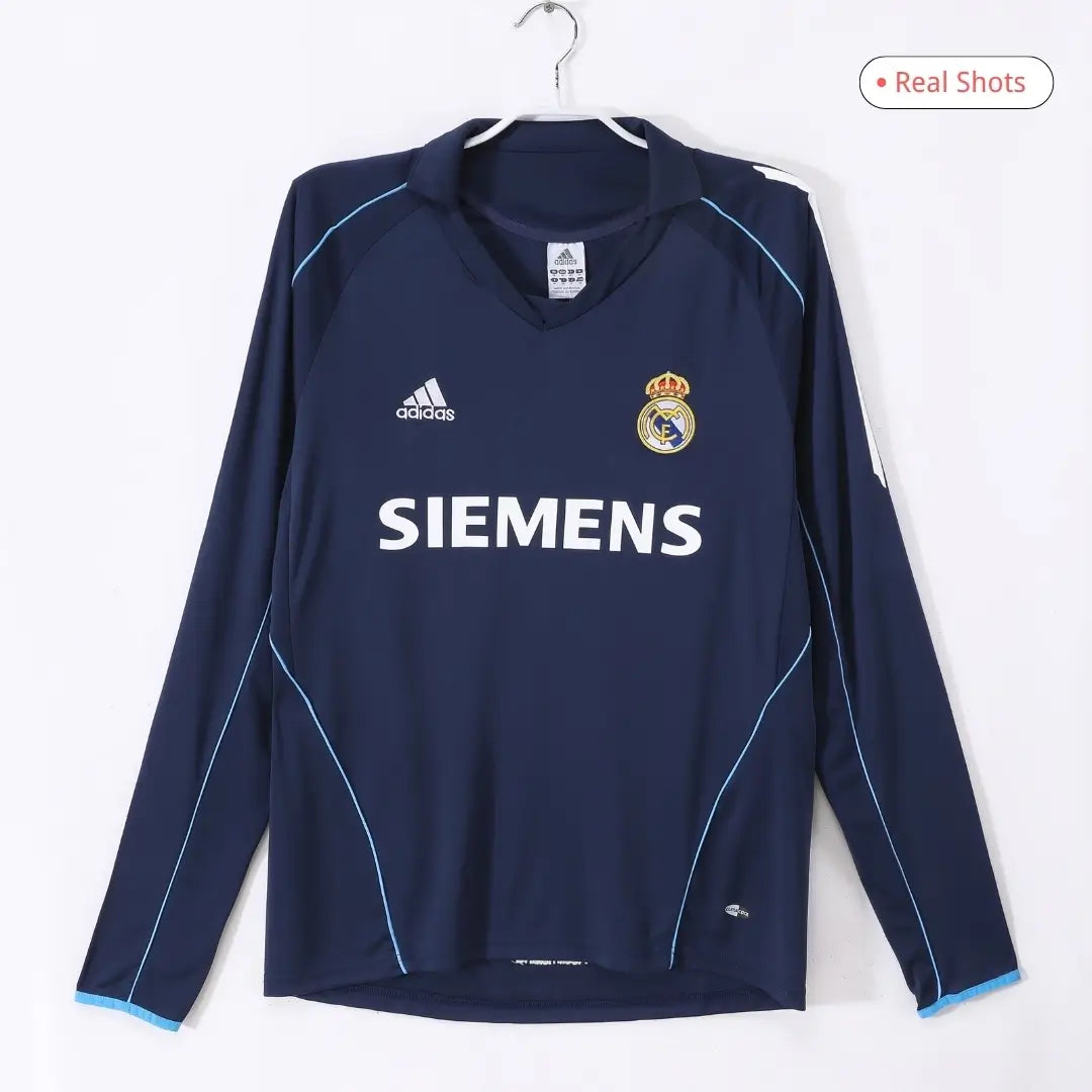 Real Madrid Koszulka retro wyjazdowa z długim rękawem 2005/06