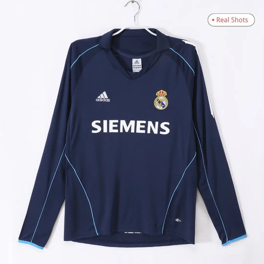Real Madrid Koszulka retro wyjazdowa z długim rękawem 2005/06