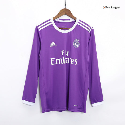 Ronaldo #7 Real Madrid Koszulka retro wyjazdowa z długim rękawem 2016/17