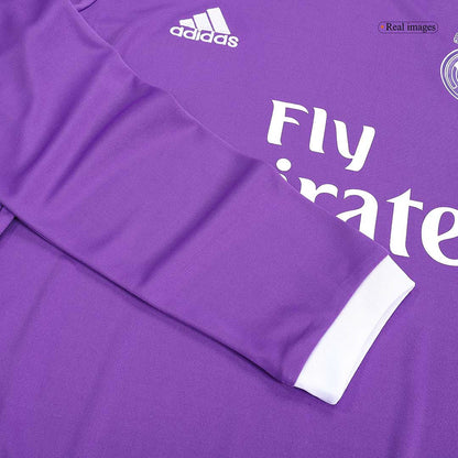 Real Madrid Koszulka retro wyjazdowa z długim rękawem 2016/17