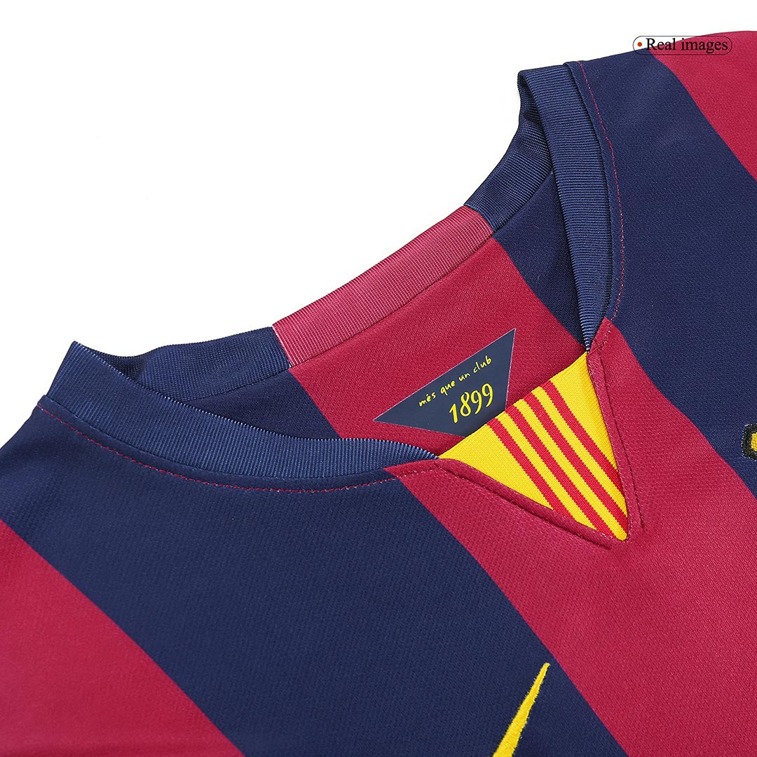 Barcelona NEYMAR JR #11 Barcelona Koszulka retro domowa 2014/15