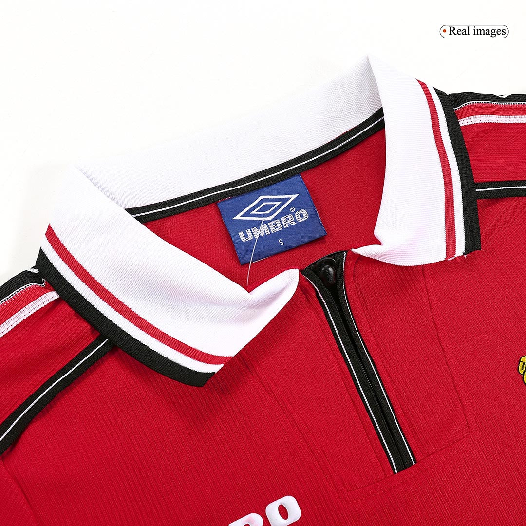 Manchester United Koszulka retro domowa z długim rękawem 1998/99