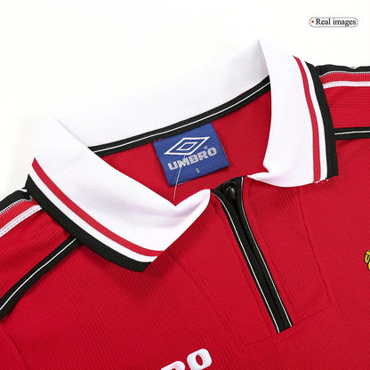 Manchester United Koszulka retro domowa z długim rękawem 1998/99