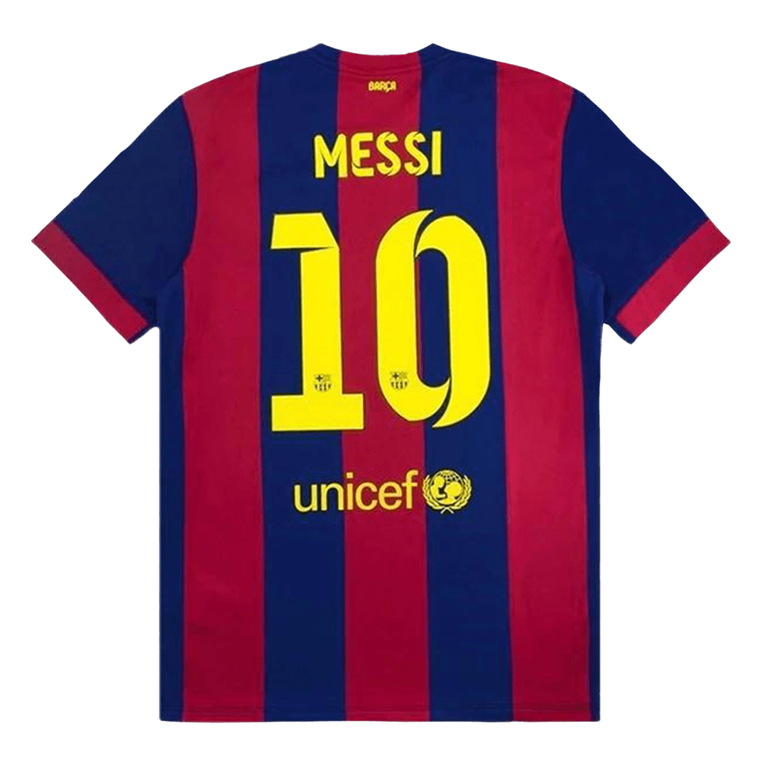 Barcelona MESSI #10 Barcelona Koszulka retro domowa 2014/15