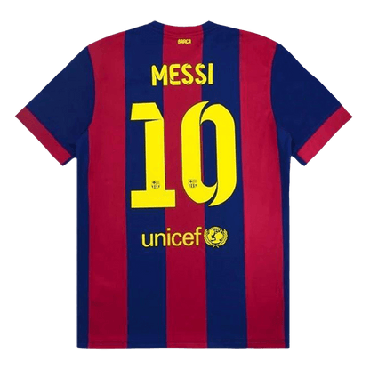 Barcelona MESSI #10 Barcelona Koszulka retro domowa 2014/15