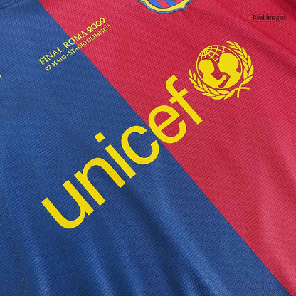 Barcelona Koszulka retro domowa UCL Final 2008/09