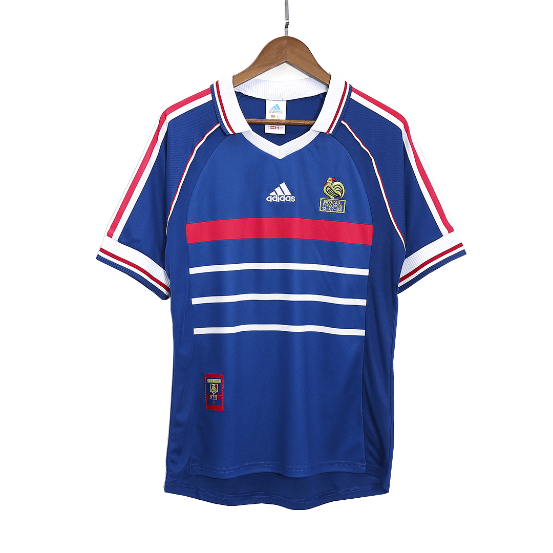 Francja Koszulka retro domowa 1998