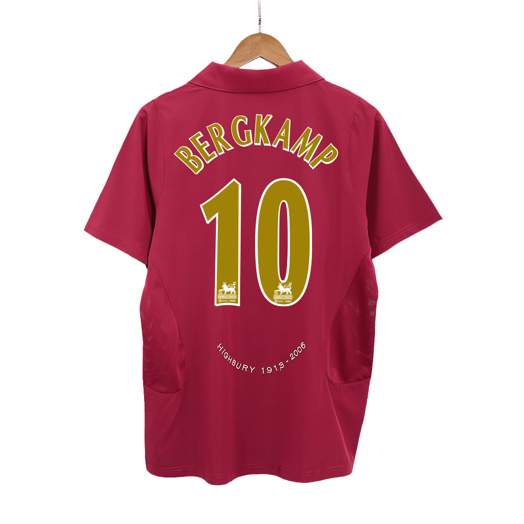 BERGKAMP #10 Arsenal Koszulka retro domowa 2005/06