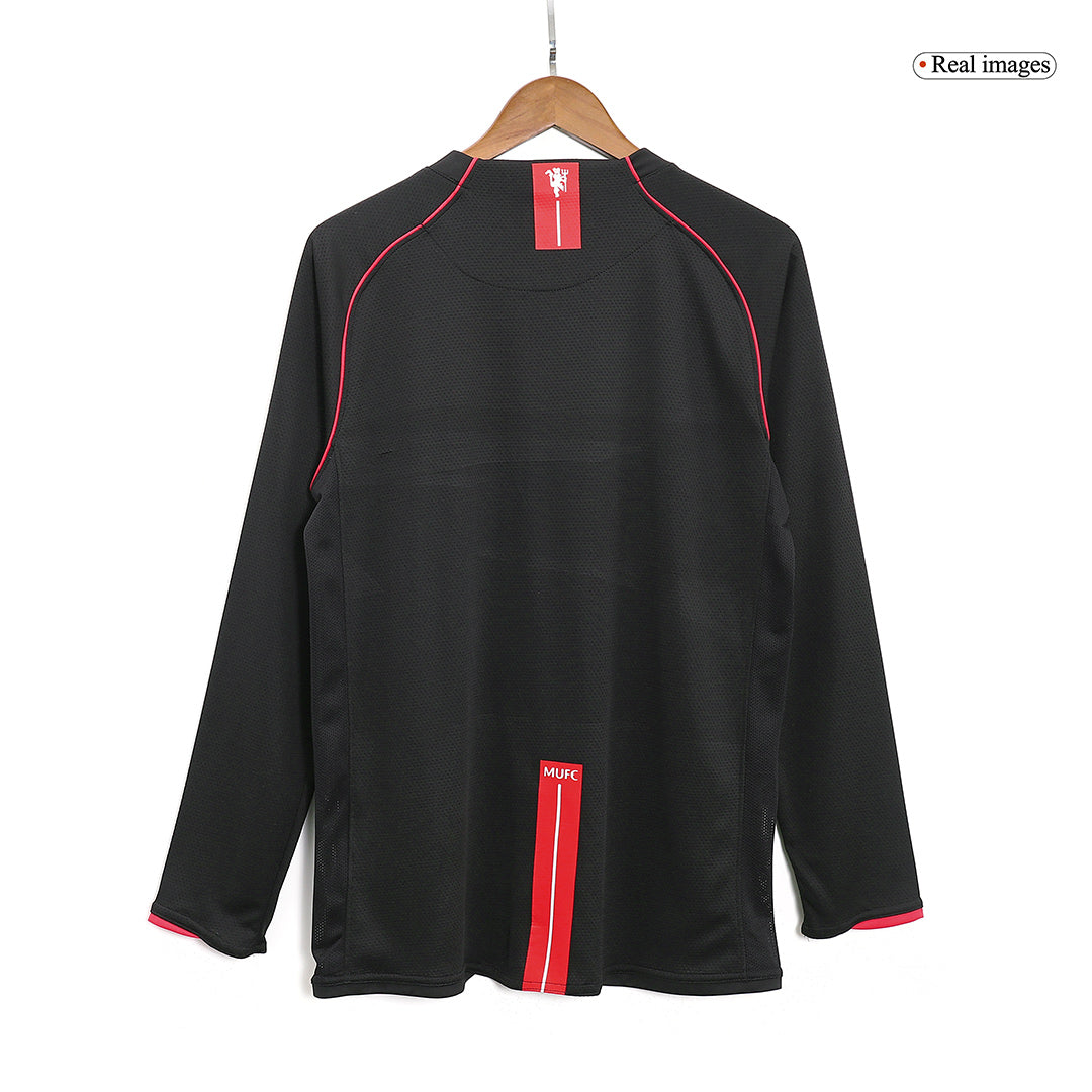 Manchester United Koszulka retro wyjazdowa z długim rękawem 2007/08
