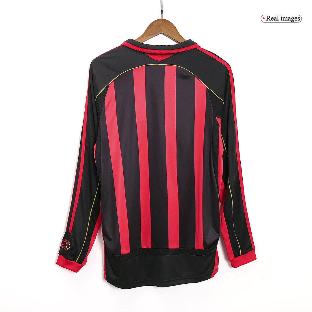 AC Milan Koszulka retro domowa z długim rękawem 2006/07
