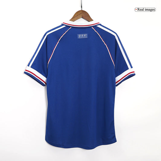 Francja Koszulka retro domowa 1998