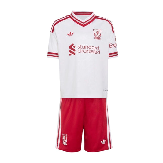 Liverpool Dziecięcy Komplet wyjazdowy – koszulka + spodenki 2026/27