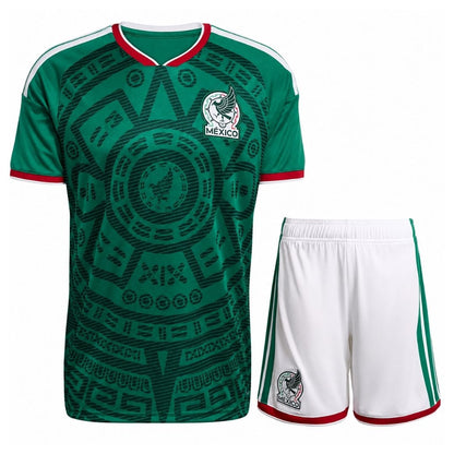 Meksyk Zestaw – Koszulka + Spodenki Domowa Bez logo – Mundial 2026