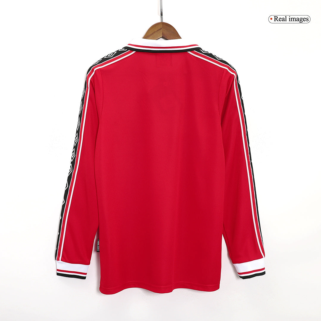 Manchester United Koszulka retro domowa z długim rękawem 1998/99