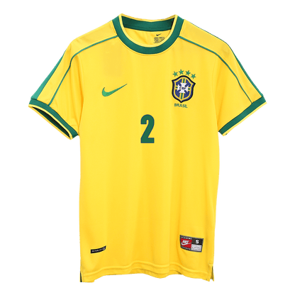 CAFU #2 Brazylia Koszulka retro domowa World Cup 1998