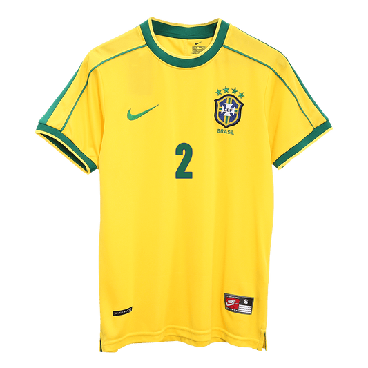 CAFU #2 Brazylia Koszulka retro domowa World Cup 1998