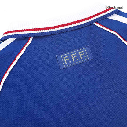 Francja Koszulka retro domowa 1998